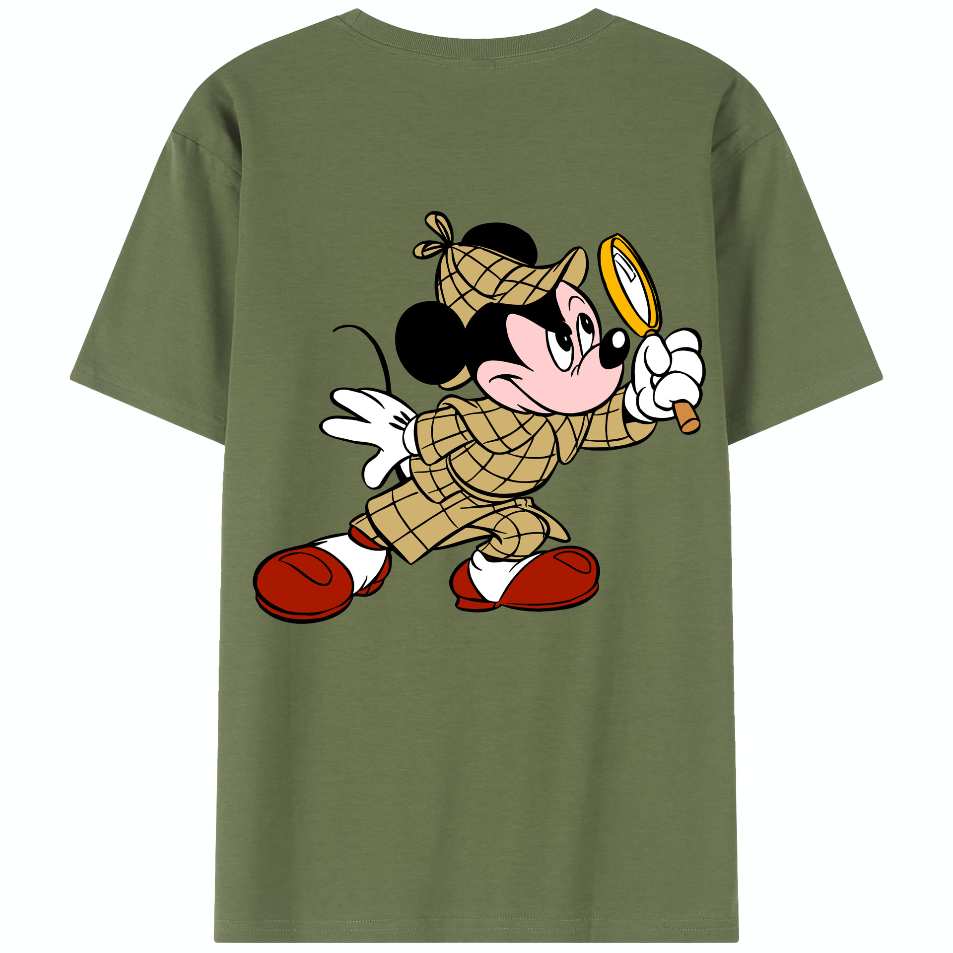 （画像用） ミッキーマウス Mickey Mouse 綿100％半袖Tシャツ（背面プリント）